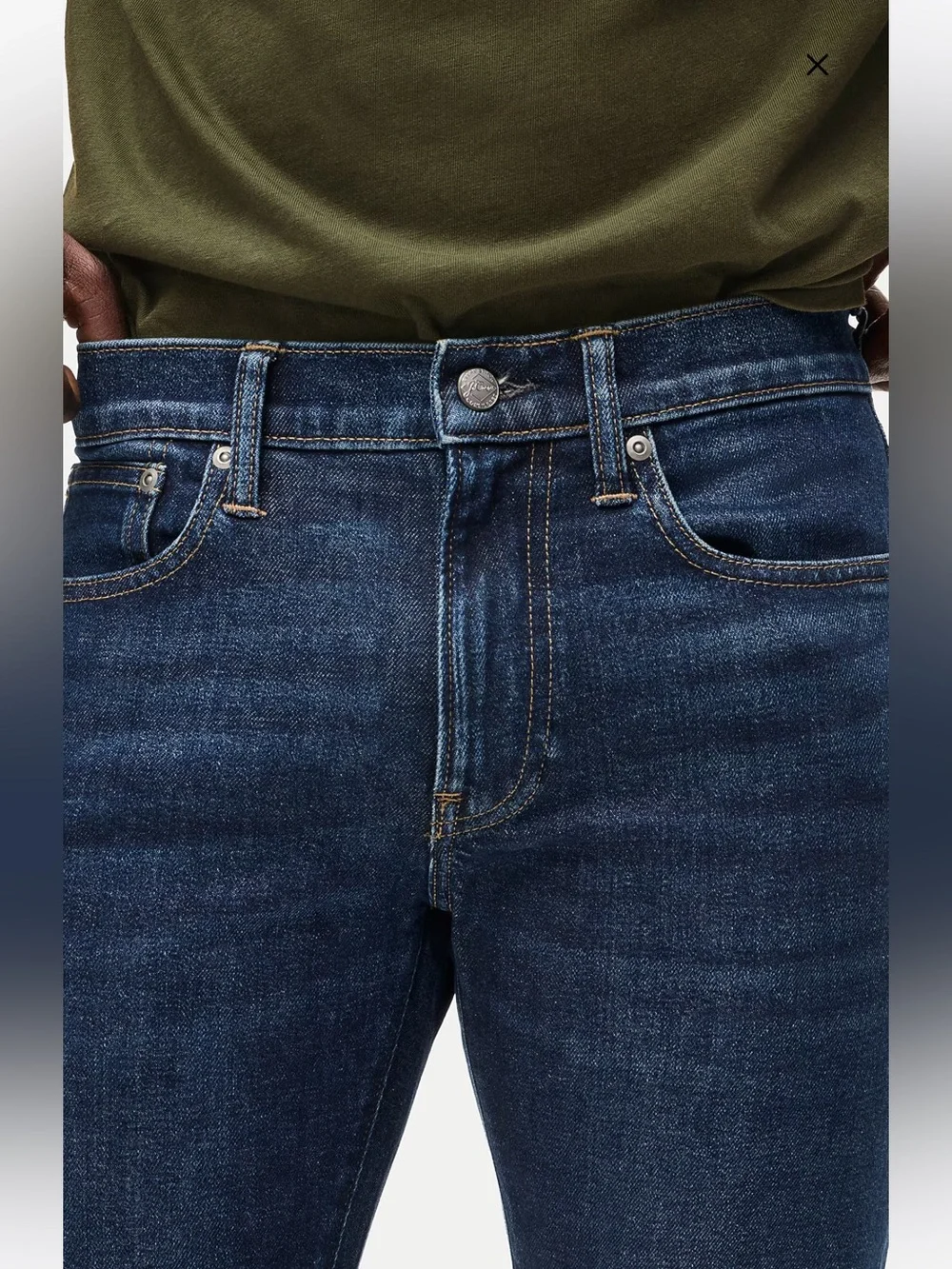 J. Crew Men's Slim Straight Dark Blue Stretch Jeans